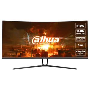 Dahua Technology LM34-E330C datorskärm 86,4 cm (34") 3440 x 1440 px UltraWide Quad HD LCD Svart, Röd