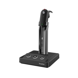 Yealink WH63 UC Zestaw słuchawkowy Bezprzewodowy Nauszny, Opaska na głowę, Douszny Biuro/centrum telefoniczne Micro-USB Podstawka do ładowania Czarny