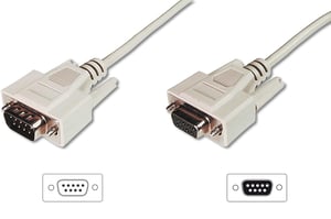Digitus Datenübertragungsverlängerung, D-Sub9/St – D-Sub9/Bu