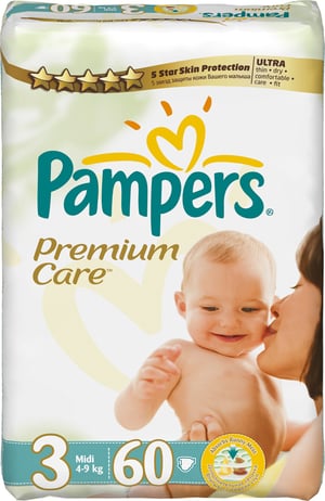 Pampers Premium Care 3, 60 st.
