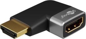 Goobay 72010 HDMI Type A (Standard) Cable Adapter, Black, Silver