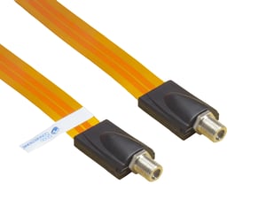 Alcasa S-1000QL koaxialkabel 0,445 m F Transparent