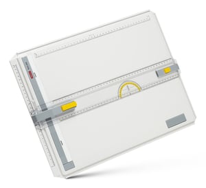 Aristo AR70332 Zeichenbrett A3 (297 x 420 mm) Grau, Transparent, Weiß, Gelb