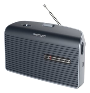 Grundig Music 60X Tragbarer Analog-Plattenspieler, schwarz