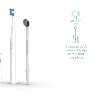 AENO Sonic Electric toothbrush, DB8: White, 3modes, 3 brush heads + 1 cleaning tool, 1 mirror, 30000rpm, 100 days without charging, IPX7