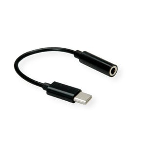VALUE 12.99.3214 ljudkabel 0,13 m 3,5 mm USB Svart