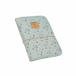 Lässig 1106008556 Wickelmatte aus Polyester, schwarz, mint, flach