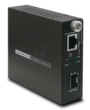 PLANET GST-805A konwerter sieciowy 2000 Mbit/s Czarny