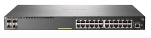 Aruba, ein Unternehmen von Hewlett Packard Enterprise Aruba 2930F 24G PoE+ 4SFP Managed L3 Gigabit-Ethernet (10/100/1000) PoE-Unterstützung 1U Grau