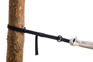 AMAZONAS AZ-3025002 Hammock Accessory Strap, Black, Aluminum, Polyester, Steel 200 kg