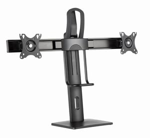 Gembird MS-D2-01 Monitorhalterung/-ständer 68,6 cm (27") Schreibtisch Schwarz