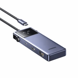 Ugreen 45155 Kabelgebundene USB-Typ-C-Dockingstation, grau