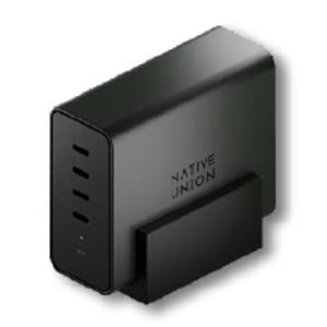 Native Union FAST-PD140-BLK-EU Ladegerät für mobile Geräte: Laptop, Smartphone, Tablet, schwarz, Wechselstrom, Schnellladung, intern