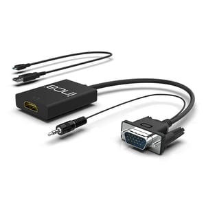 Inca IVTH-02 adapter kablowy 0,2 m HDMI Typu A (Standard) VGA (D-Sub) Biały