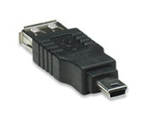 Manhattan 308342 Adapter für A-Mini-B-Kabel, schwarz