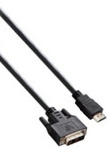 V7 V7E2HDMIDVID-02M adapter kablowy 2 m DVI-D HDMI Czarny
