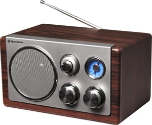 Roadstar HRA-1245WD Portable Analog Wood Radio