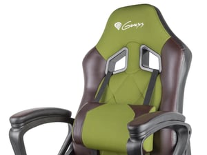 GENESIS Nitro 330 Uniwersalny fotel dla gracza Obite siedzisko Brązowy, Zielony