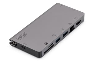Digitus USB Type-C™ Multiport Travel Dock, 8 Anschlüsse