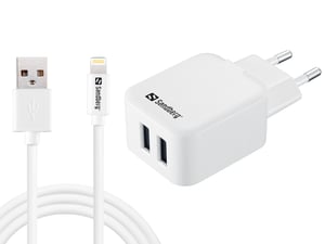 Sandberg AC-laddare EU Lightning 2,4 A