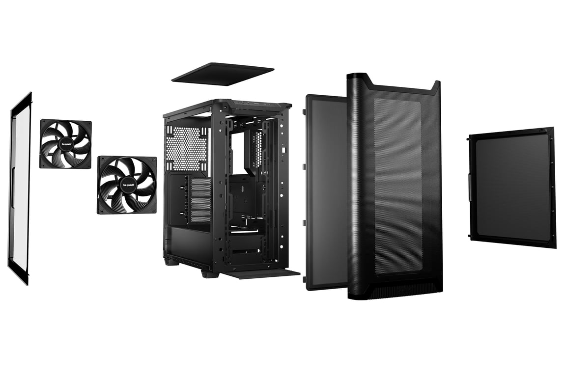 be quiet! PURE BASE 501 Airflow Window Black Midi Tower Czarny