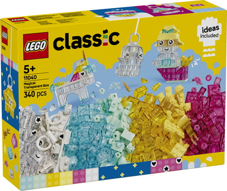 LEGO Classic Magiczny zestaw z przezroczystymi klockami