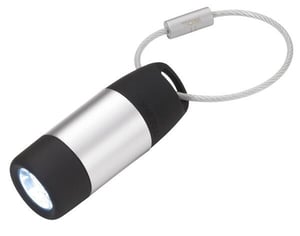 TROIKA ECO CHARGE Czarny, Szary Latarka brelok LED