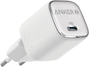 Anker A2699G21 Portable Device Charger, Universal, Silver, White, AC, Fast Charging, Indoor