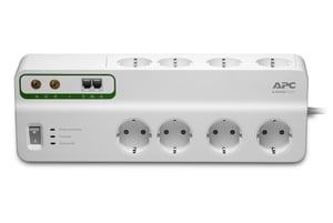 APC PMF83VT-GR Surge Protector, White, 8 x 230 V Power Outlets, 3 m