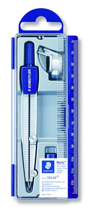 Staedtler 550 60 linijka Niebieski, Srebrny 1 szt.