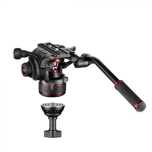 Manfrotto Nitrotech 608 Stativhuvud i aluminium Svart 1/4, 3/8" Smidigt