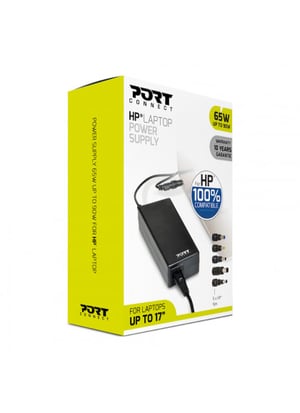 Port Designs 900093-HP adapter zasilający/ inwentor Wewnętrzna 90 W Czarny