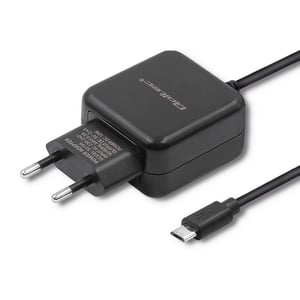 Qoltec 50196 laddare för bärbara enheter: smartphone, surfplatta, svart, växelström, likström, USB, intern