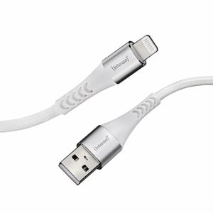 Intenso KABEL USB-A TILL LIGHTNING 1,5 M/7902102 USB-kabel 1,5 m USB A till USB C/Micro USB-A/Lightning Vit