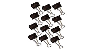 Wedo 64 21432 Metal Clip, Nickel, 12 pcs.