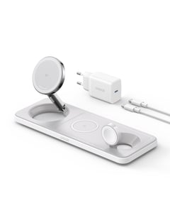 Anker MagGo Universal Weiß USB Kabelloses Laden Schnellladen Intern