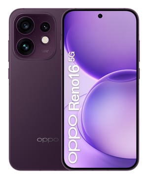 OPPO Reno16 5G 16,1 cm (6.32") Dual SIM Android 16.0 USB Type-C 8 GB 512 GB 6000 mAh Fioletowy