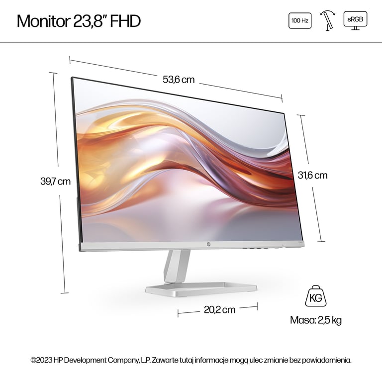 HP 23,8-calowy monitor seria 5 FHD – 524sf