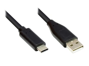 Alcasa GC-M0120 adapter kablowy 5 m USB Type-C USB Typu-A Czarny