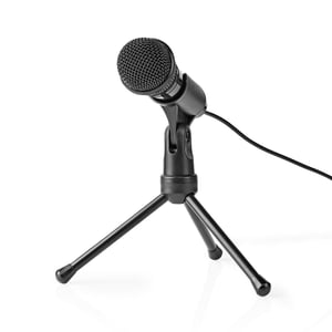Nedis MICTJ100BK Microphone, Black, Laptop Microphone