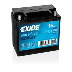 Exide EK151 akumulator samochodowy AGM (Absorbed Glass Mat) 15 Ah 12 V 200 A Motocykl