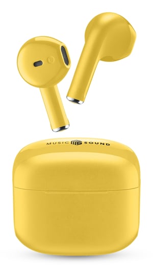 Music Sound Swag True Wireless Stereo (TWS) In-Ear-Kopfhörer Bluetooth-Verbindung/Musik Gelb
