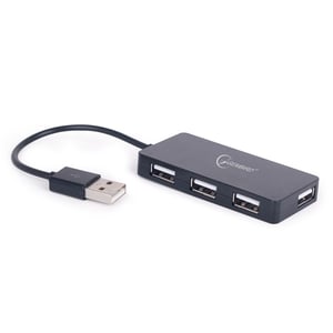 Gembird UHB-U2P4-03 USB 2.0 Hubs and Concentrators, 480 Mbit/s, Black
