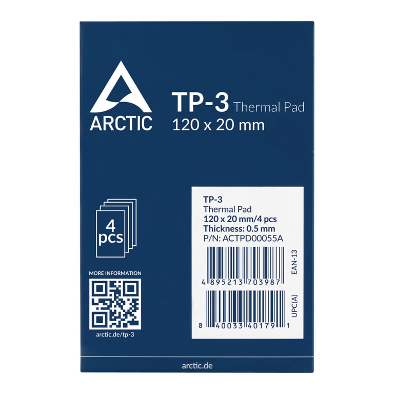 ARCTIC TP-3 pasta termoprzewodząca Podkładka termiczna