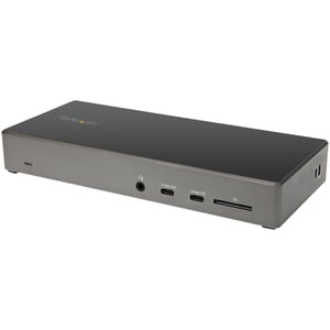 StarTech DK31C2DHSPDUE Wired USB 3.2 Gen 2 (3.1 Gen 2) Type-C Docking Station, Black, Gray