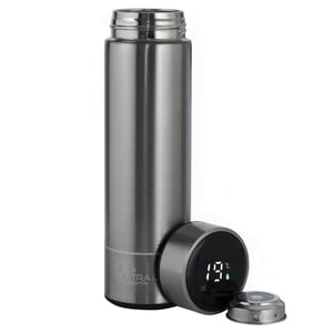 Extralink Kubek termiczny Smart Travel Mug Srebrny Termos z wyświetlaczem LED