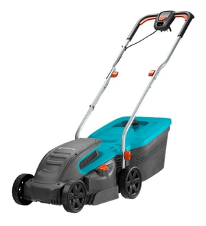 Gardena PowerMax 1200/32 Push Lawn Mower, AC, Black, Blue