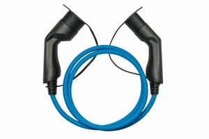 Kabelmeister EVC01-050B laddningskabel för elfordon, blå, typ 2, 3, 5 m