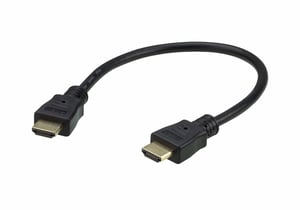 ATEN 2L-7DA3H HDMI-Kabel 0,3 m, HDMI Typ A (Standard), Schwarz, Gold
