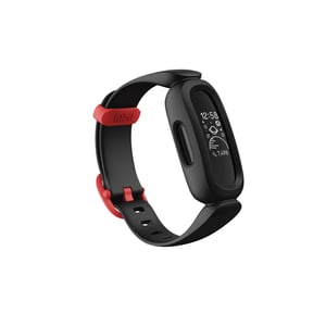 Fitbit Ace 3 PMOLED Activity Tracker - Black, Red